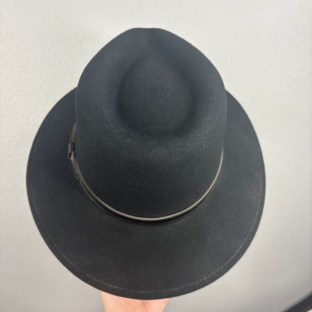 Pendleton Black 100% Wool Fedora Hat - image 3